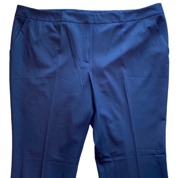 NWT 💙 Halogen Nordstrom “Taylor Fit” Wide-Leg, Stretch, Navy Blue Trouser, 22 - Picture 5 of 16